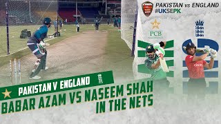 🔊🆙 Babar Azam vs Naseem Shah In The Nets  PCB  MU2T [upl. by Langham]