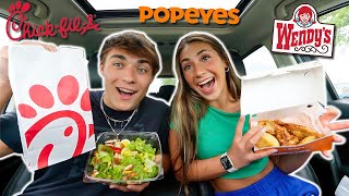 EATING THE HEALTHIEST FOOD ITEMS AT FAST FOOD RESTAURANTS [upl. by Aneehsal]