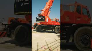 Mobile Crane abu dhabi yes island shorts dubai Fibrex company [upl. by Ellehcyt]