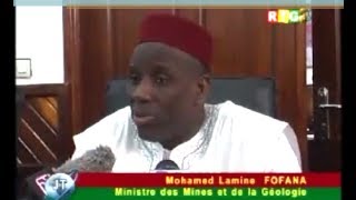 JT RTG DU 27102013 Mohamed Lamine Fofana après la visite de lITIE [upl. by Kevan]