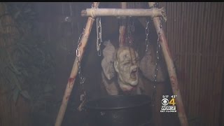 A Scary Walk Through Canobie Lake Parks Screeemfest [upl. by Akinas]