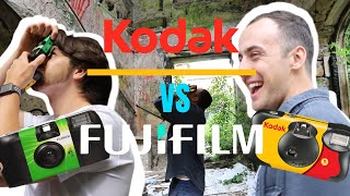 DISPOSABLE CAMERA CHALLENGE  Kodak VS Fujifilm [upl. by Thaddaus]