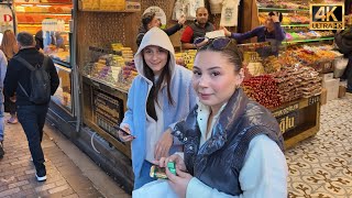 Istanbul Turkey City Center 4K Walking Tour Grand Bazaar Eminonu Sirkeci [upl. by Naziaf]