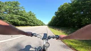 eBiking Haverhill MA  Plaistow NH Kingston NH to Brentwood NH [upl. by Htebirol]