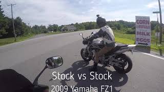 Gen 1 Yamaha FZ1 VS Gen 2 Yamaha FZ1 [upl. by Aridnere]