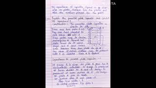 quotCapacitance of capacitorquot class 12 physics notes [upl. by Turnheim]