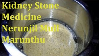 Kidney Stone MedicineTamil  Nerunjil Mull Marunthu  How To Dissolve Kidney Stone Naturally [upl. by Guyer]