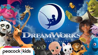 🎣🌙 Every DreamWorks Animation Film  TV Intro EVER [upl. by Illom124]