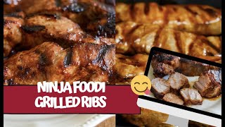 Country Style Ribs in the Ninja Foodi Grill [upl. by Arbrab]