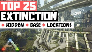 TOP 25 HIDDEN RATHOLE BASE LOCATIONS EXTINCTION ARK Survival Evolved [upl. by Adnhoj773]