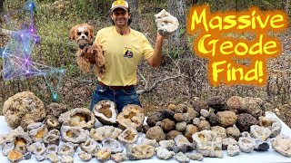 Crystal Collecting In Geode Heaven TOP SECRET Location  Digging Quartz in Missouri [upl. by Marelya]