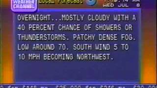 Weather Channel Local on the 8s July 8th 1998 Cincinnati OH [upl. by Aicinad299]