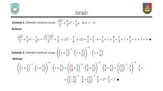 Pripremna nastava 27 03 2021  Algebarski i brojevni racionalni izrazi polinomi [upl. by Einittirb]