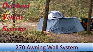 Overland Vehicle Systems 270 Awning Wall System Review [upl. by Lubba]