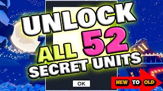 TABS How to Unlock All 52 Secret Units  Map  Totally Accurate Battle Simulator [upl. by Leverett689]