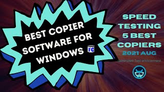 FastCopy SuperCopier TeraCopy UltraCopier and Copy Handler Speed Comparison 2021 [upl. by Amoihc]