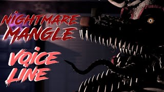 「SFM FNAF」Nightmare Mangle Voice Line [upl. by Lleihsad]