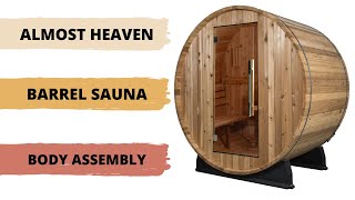 Time Lapse  How to Assemble a Barrel Sauna Body Almost Heaven [upl. by Danica]