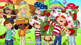 Strawberry Shortcake Opening Multilanguage Comparison [upl. by Eppillihp]