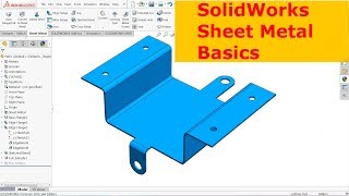 SolidWorks Sheet metal Basics [upl. by Anilac375]