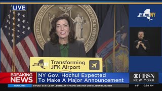 Gov Hochul Announces New Terminal 1 At JFK Airport [upl. by Rehpoitsirhc241]