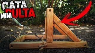 COMO HACER UNA MINI CATAPULTA MEDIEVAL [upl. by Donnie75]