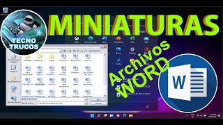 VISUALIZAR MINIATURAS EN DOCUMENTOS WORD [upl. by Enerod]