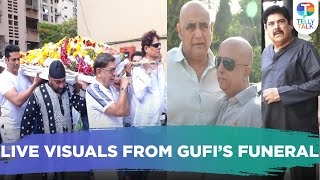 LIVE visuals from Mahabharat fame Gufi Paintals funeral Puneet Issar Pankaj Dheer pay respects [upl. by Ahcsat185]