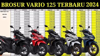 BROSUR VARIO 125 TERBARU 2024 KAS DAN KREDIT🔥🔥🔥 [upl. by Aimekahs]