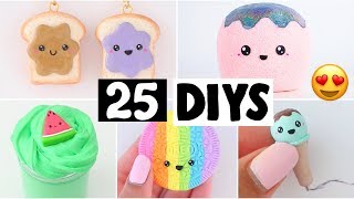 MAKING 25 AMAZING DIY Slimes Squishies amp Room Decor COMPILATION [upl. by Eeliram]