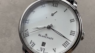 Blancpain Villeret 8 Days Limited Edition 6613343155B Blancpain Watch Review [upl. by Tobiah]