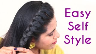 Self Hairstyles for Girls  Hairstyle for Own Hair  Easy Hairstyles  Self Hairstyle Tutorial 👍 [upl. by Hamid]