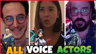 All Valorant Voice Actors Live Voice Acting Agents Voice lines [upl. by Keever]