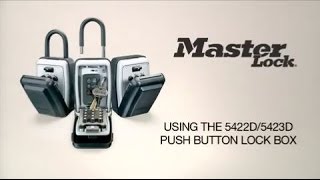 Master Lock 5422D amp 5423D Push Button Key Safes [upl. by Ikkaj643]