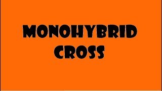 Monohybrid Cross  How to write a Monohybrid Cross in Exam  Genetics and Inheritance [upl. by Phaih]