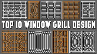 Top 10 Window Grill Designs latest Window Grill Design New iron grill design [upl. by Hutson168]