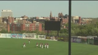 Hinchliffe Stadium reopens first time in 30 years [upl. by Munford783]