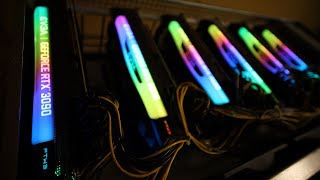 RTX 3090s Ethereum Memory Temperatures in a Server Case 🔥 [upl. by Cohbert398]