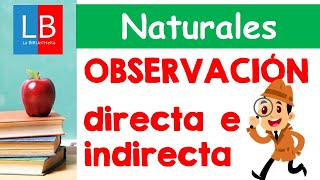 Observación DIRECTA e INDIRECTA para niños ✔👩‍🏫 PRIMARIA [upl. by Ennaillek]