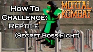 Mortal Kombat 1  Secret Boss Fight How To Challenge Reptile [upl. by Tessi]