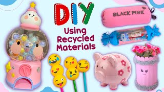 20 DIY Crafts using Recycled Materials  School Hacks Decor and Gift Ideas from waste Materials [upl. by Sonitnatsok]