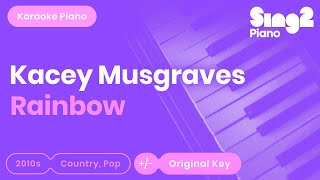 Kacey Musgraves  Rainbow Karaoke Piano [upl. by Mendel306]