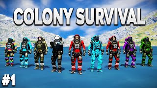 Space Engineers  Colony Survival  Ep 1  CHAOS [upl. by Lisha131]