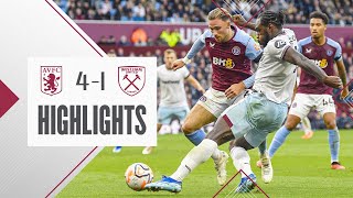 Aston Villa 41 West Ham  Premier League Highlights [upl. by Vrablik850]