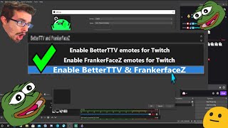 How to enable BTTV amp FrankerFaceZ emotes in OBS Studio [upl. by Mendes]