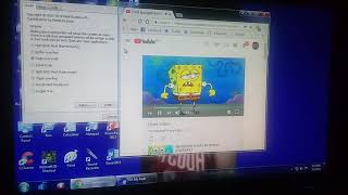 Spongebob breaks his finger earrape Has BSOD [upl. by Ahseniuq]