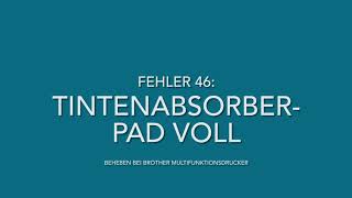 Brother MFC Tintenabsorberpad voll ReinigungszählerPurge Count Reset  deutsch  Teil 1 [upl. by Hy]