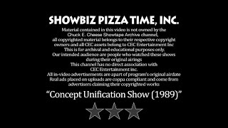 Chuck E Cheeses Concept Unification Premiere 1989 June 1990 Show [upl. by Archibald747]