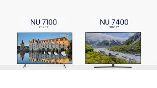 Samsung  NU7100 ve NU7400 UHD Smart TV Kıyaslama [upl. by Anassor]