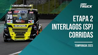 Copa Truck 2023  Etapa 2  Interlagos SP  Corridas 1 e 2 [upl. by Aihsoek761]